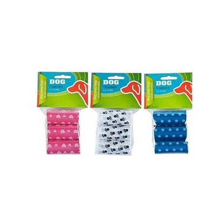 Pet hondenpoepzakjes 3 x 15 stuks
