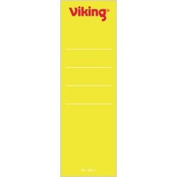 Ordnerrugetiketten viking geel 10 stuks papier