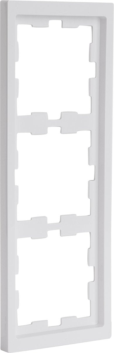Merten d-life afdekraam - inbouw - 3-voudig - lotuswit