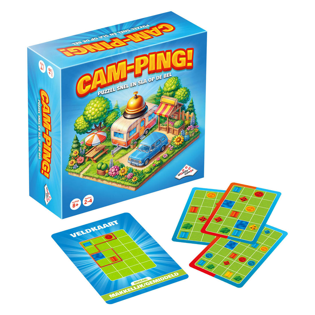 Identity games cam-ping - puzzel snel en sla op de bel!