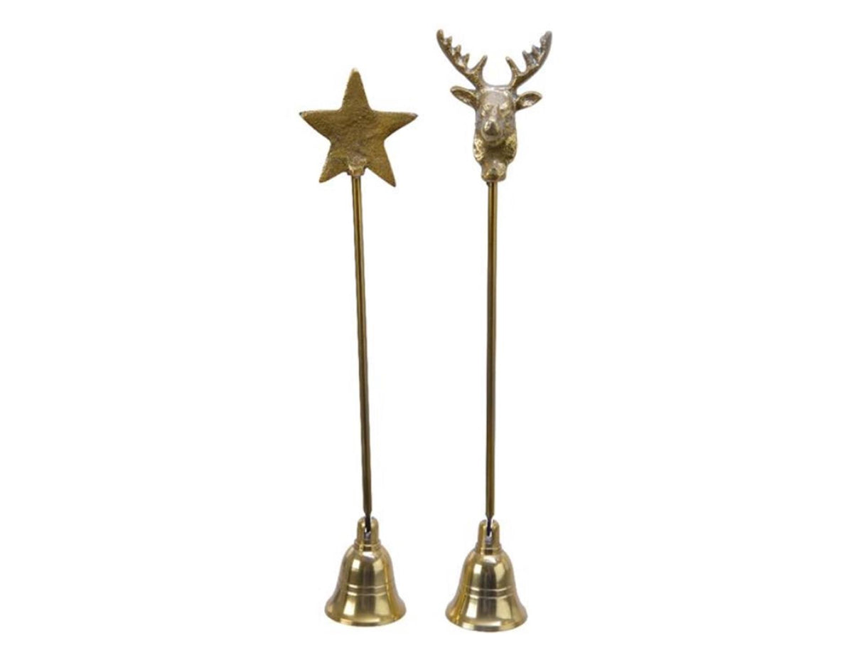 Decoris kaarsendover van aluminium 26cm in goud.