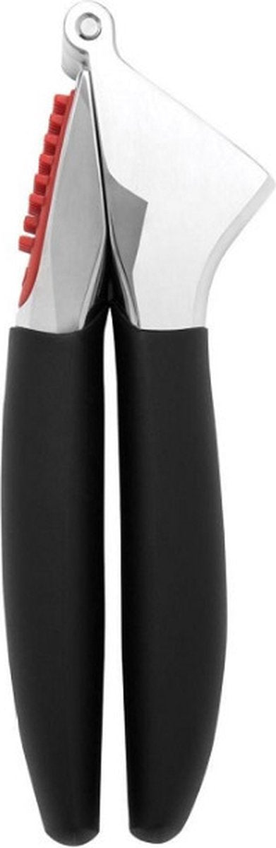 Oxo - knoflookpers - zilver zwart - extra groot reservoir