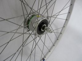 front wheel 28 (622) ZAC19 NAFDYnamo 6V-3W Rollerbrake Zilv