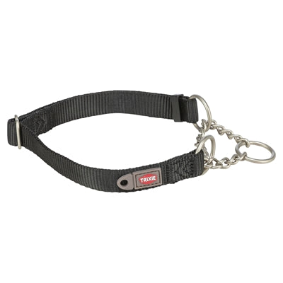 Trixie halsband hond premium halfslip halsband zwart