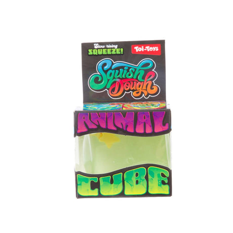 Toi toys toi-toys squishdough knijpkubus -icedanimal- 5cm 150gr 4ass