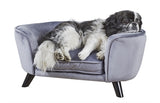 Enchanted pet Enchanted hondenmand sofa romy pewter grijs