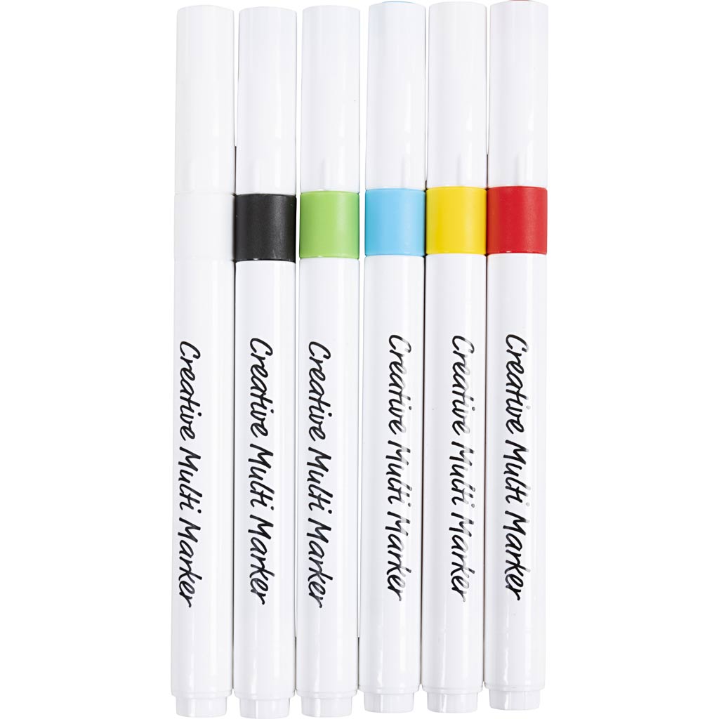Creativ company creatieve multi stift 4mm diverse kleuren - 6st.