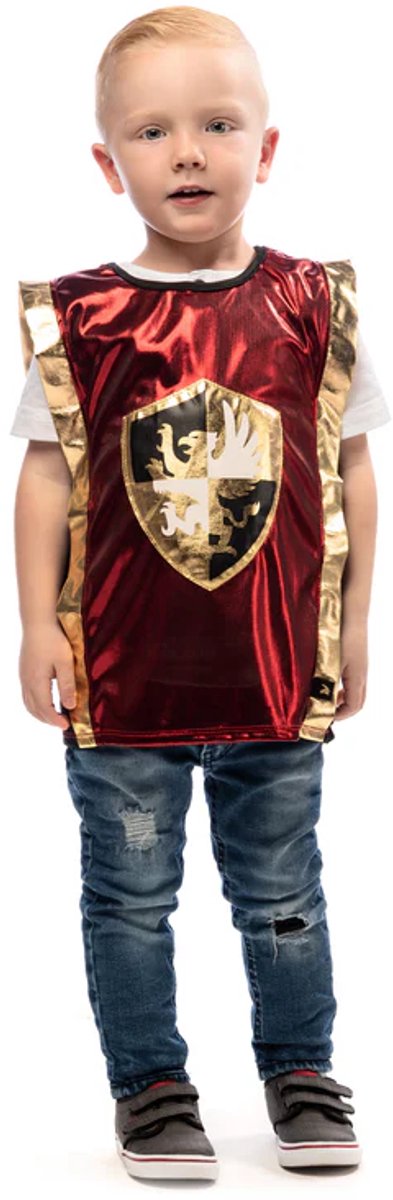Little adventures - rode ridder verkleedset - maat l xl (110-134) 110 134