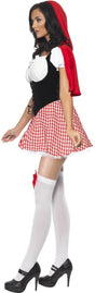 Smiffys sexy rood kapje outfit - maatkeuze: maat l