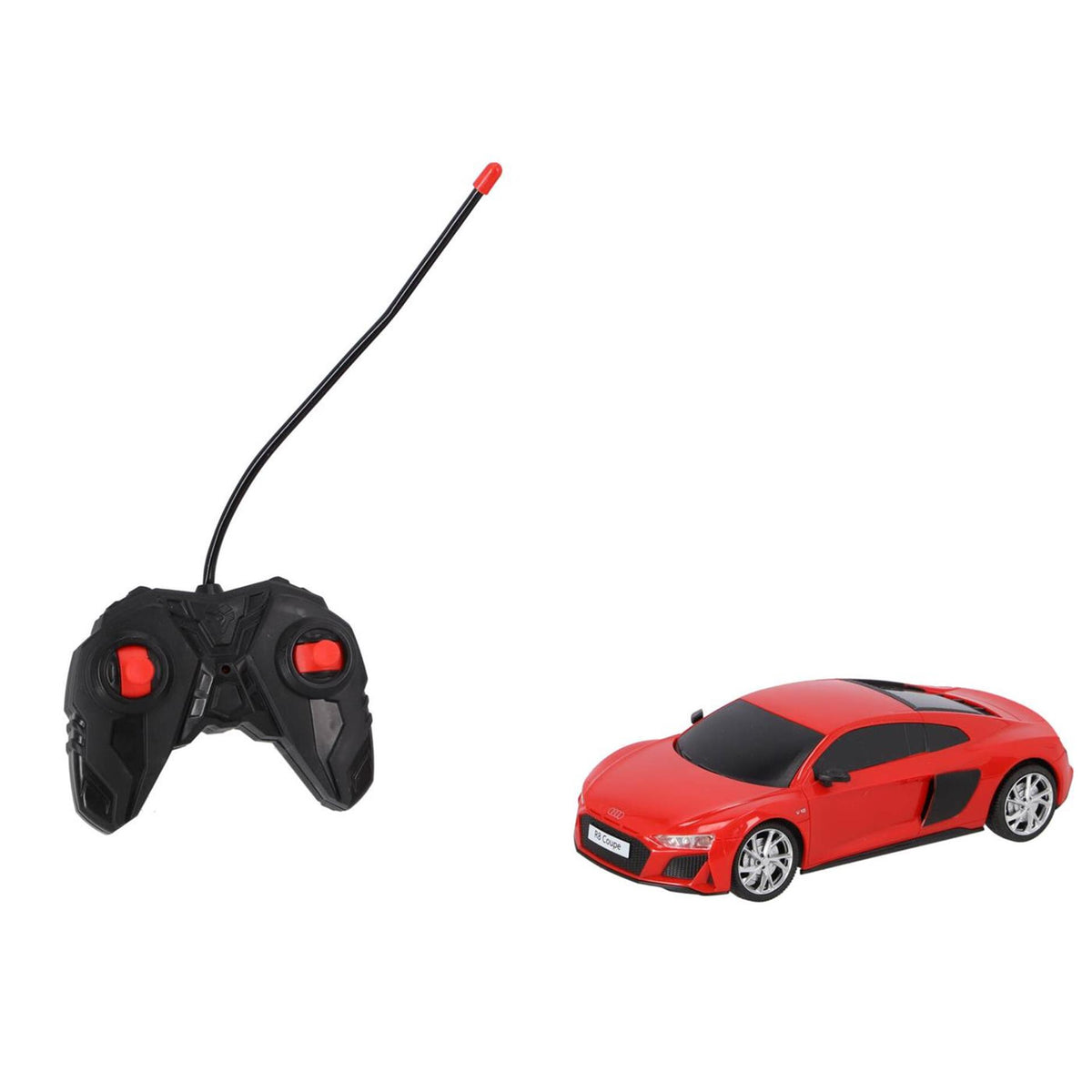 Radiografisch bestuurbare audi r8 coupã© rood schaal 1:24