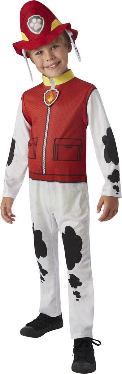 Rubies - paw patrol marshall verkleedkleding - maat 92 104
