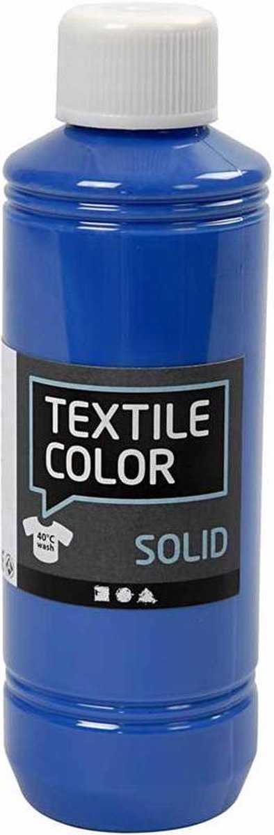 Creativ company textile color, 250 ml, brilliant blauw