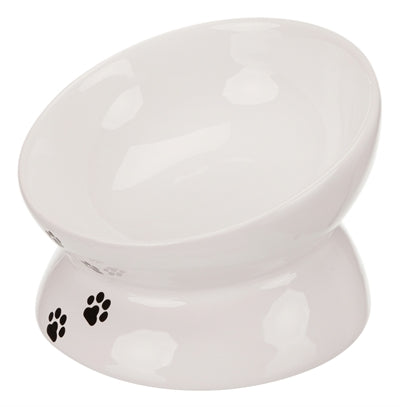 Trixie food bowl cat white