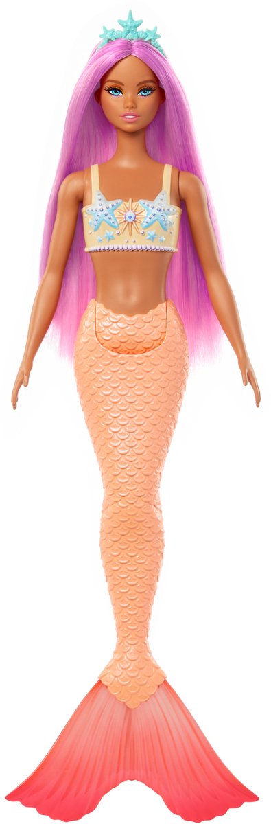 Barbie a touch of magic - oranje zeemeermin staart - pop