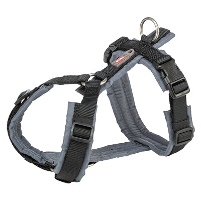 Trixie hondentuig premium trekking zwart grijs