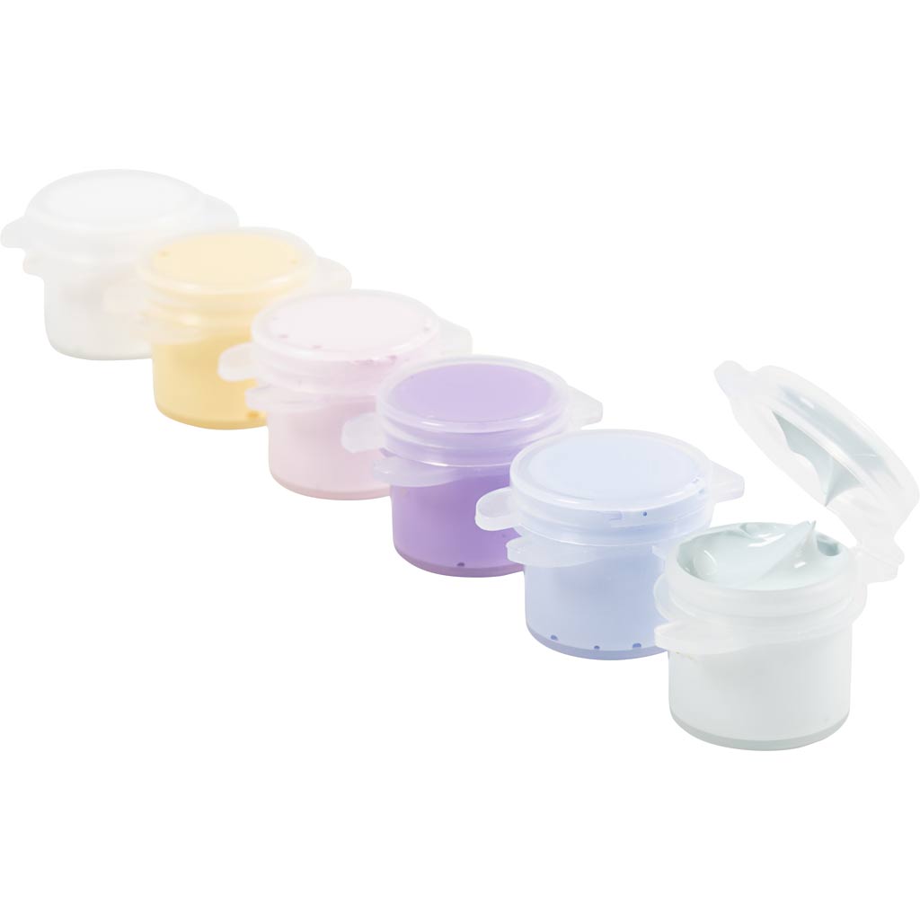 Creativ company plus color acrylverf pastelkleuren - 6x5ml.