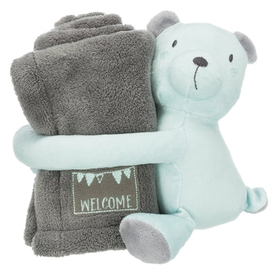 Trixie Junior Play Set Couverture et ours Grey Mint Green