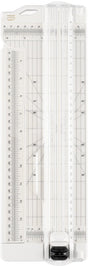 Vaessen creative papiersnijder met rilfunctie - 7,6 x 31 cm - wit