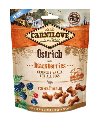 Carnilove Crunchy Snack Strostrich Black Berry