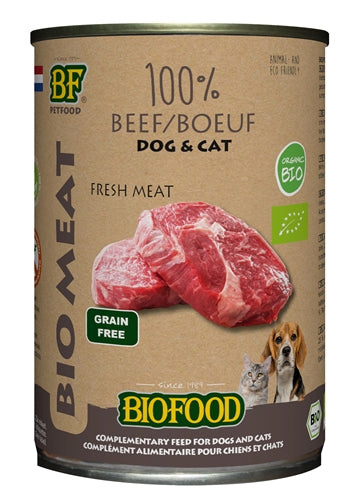 Cane biofood biologico 100% manzo stagno