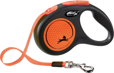 Flexi rollijn new classic neon tape zwart oranje