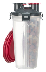 Trixie waterfles voerfles inclusief reisbak kunststof silicone