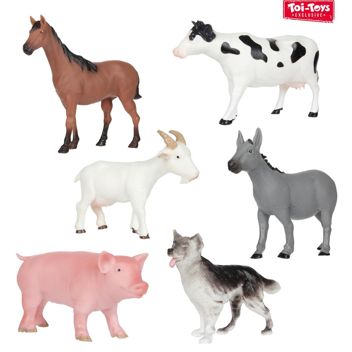 Toi-toys toi toys animal world groot zacht boerderijdier