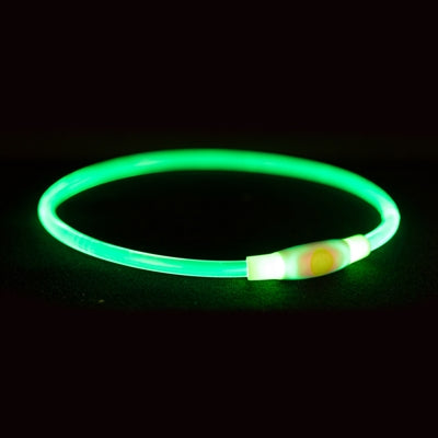 Trixie lichtgevende halsband usb flash light oplaadbaar tpu multi
