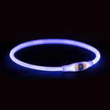 Trixie lichtgevende halsband usb flash light oplaadbaar tpu multi