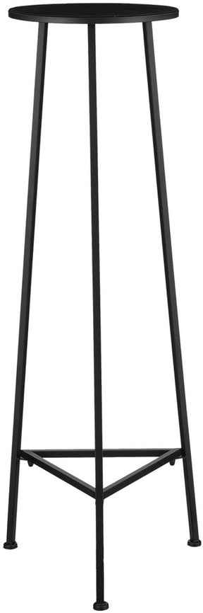 Mica decorations adine plantentafel - h120 x ø35 cm - metaal - zwart
