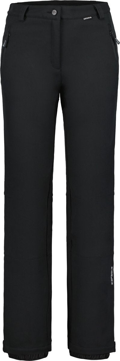 Icepeak entiat dames softshell skibroek - zwart - 42