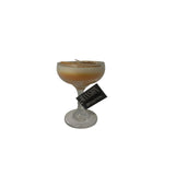 Mansion atmosphere geurkaars in sorbetglas groen bruin ã˜9,5xh14cm