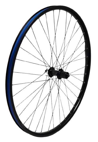 KGZ bakhjul 28 tum (622) Kassett 8-10V Centerlock Rim och Spokes Black