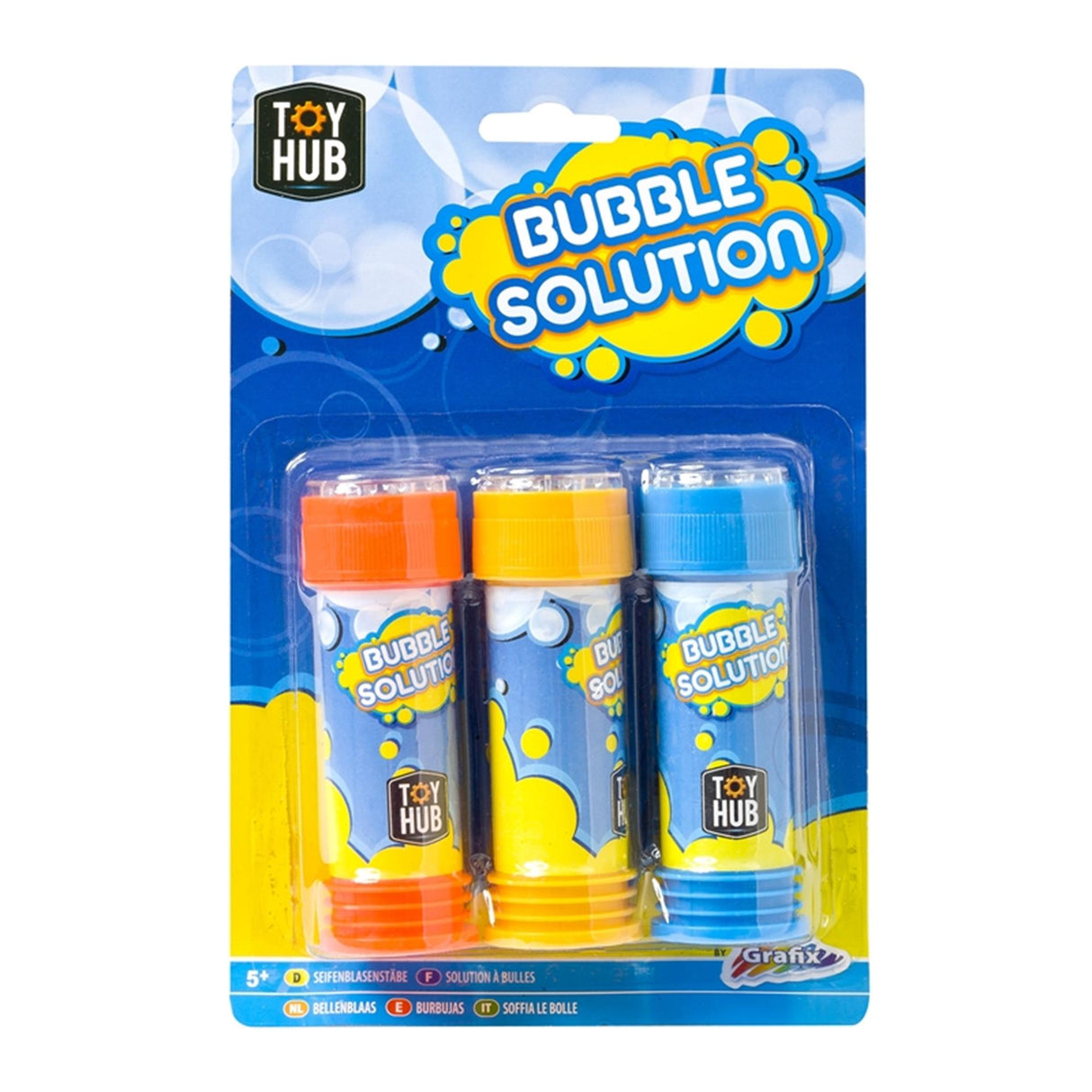 Grafix bellenblaas 3x 60ml op kaart