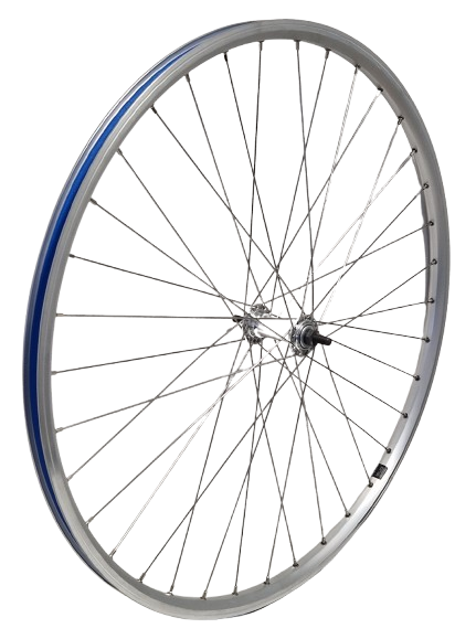 Gazelle KGZ framhjul 28 tum (622) Rim Silver Spokes Rostfritt stål Fixat Axis