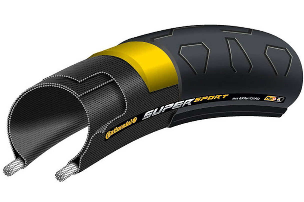 Continental Super Sport Plus Racing Bike Band 700x25c Wire Band Black