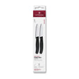 Victorinox schilmesje 2 stuks zwart glad spits 8cm