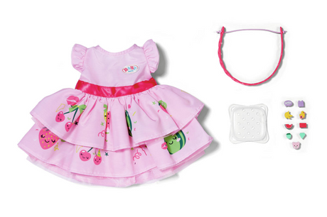 Baby born jurk met pins 43cm
