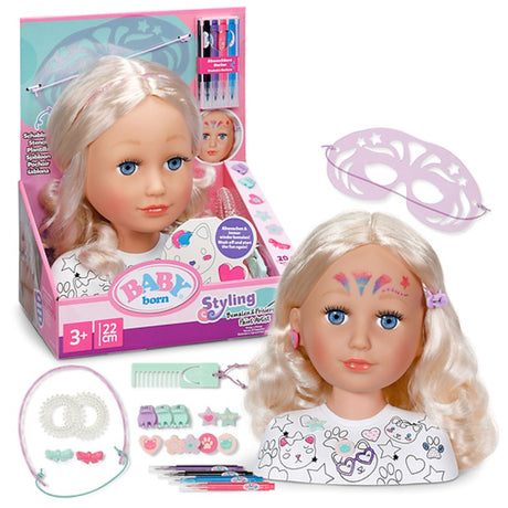 Baby born stylinghoofd creatief schminkplezier