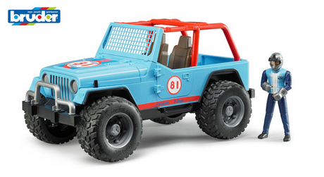 Bruder jeep cross-country terreinwagen met bestuurder 1:16 02541