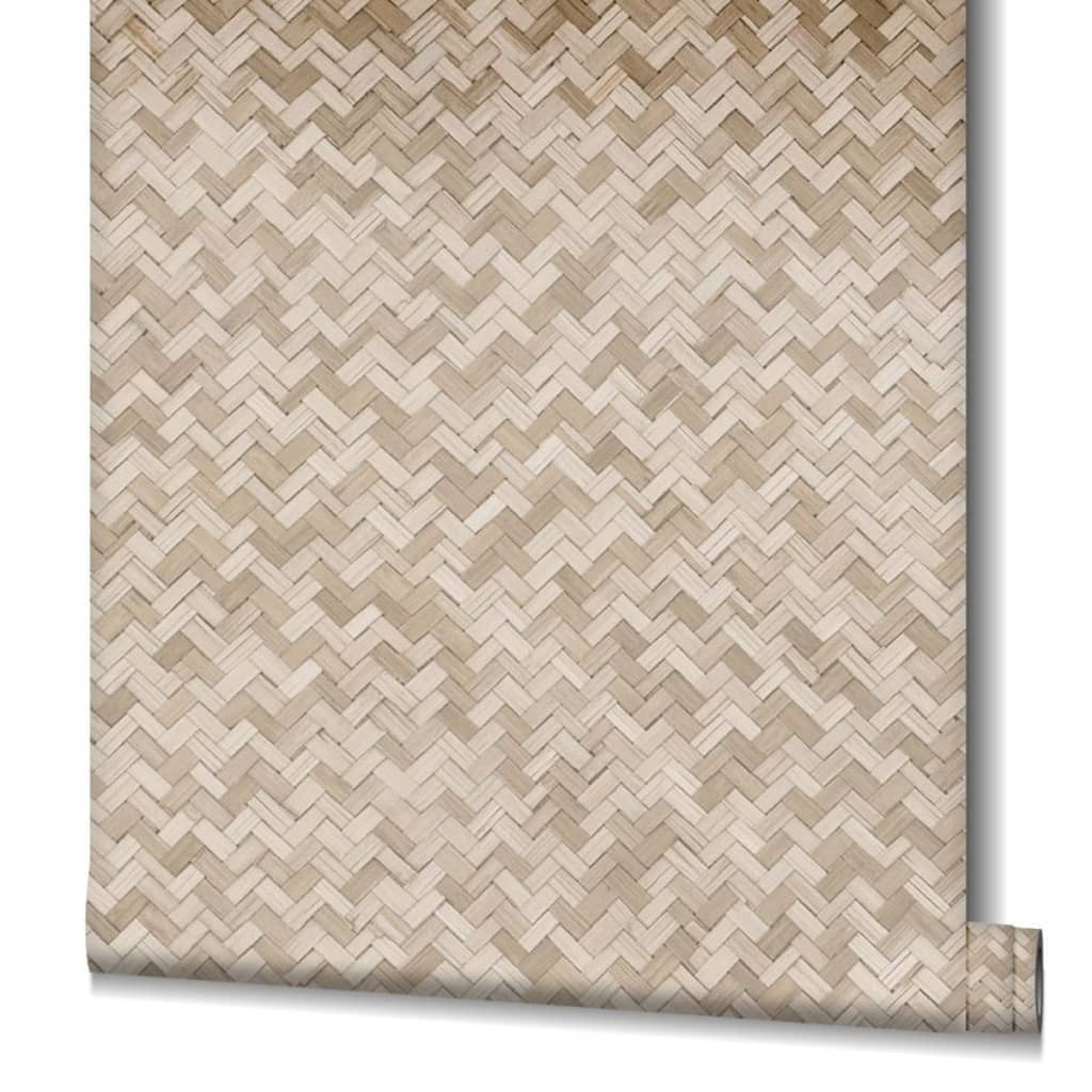 Noordwand Noordwand Wallpaper Botanica Rattan Wickerwork Brown and Beige