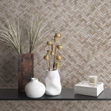 Noordwand Noordwand Wallpaper Botanica Rattan Wickerwork Brown and Beige