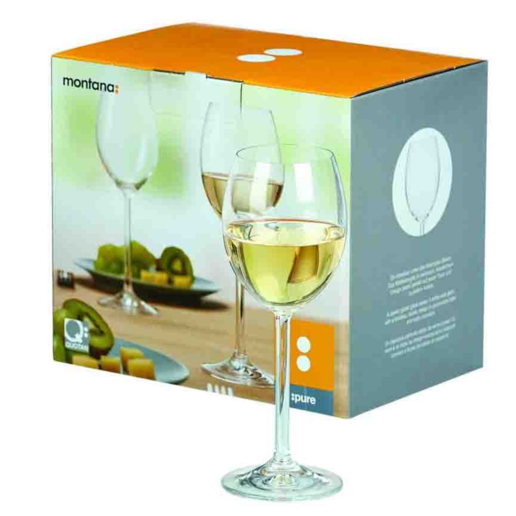 Montana Montana Set de 6 copas de vino blanca pura 250 ml