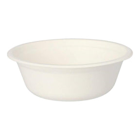Papstar schalen suikerriet 500 ml ø15,5x5,4cm wit pak a 12 stuks
