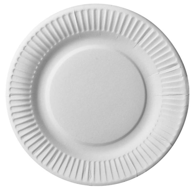 Papstar borden karton, rond ø19cm wit pak a 12 stuks