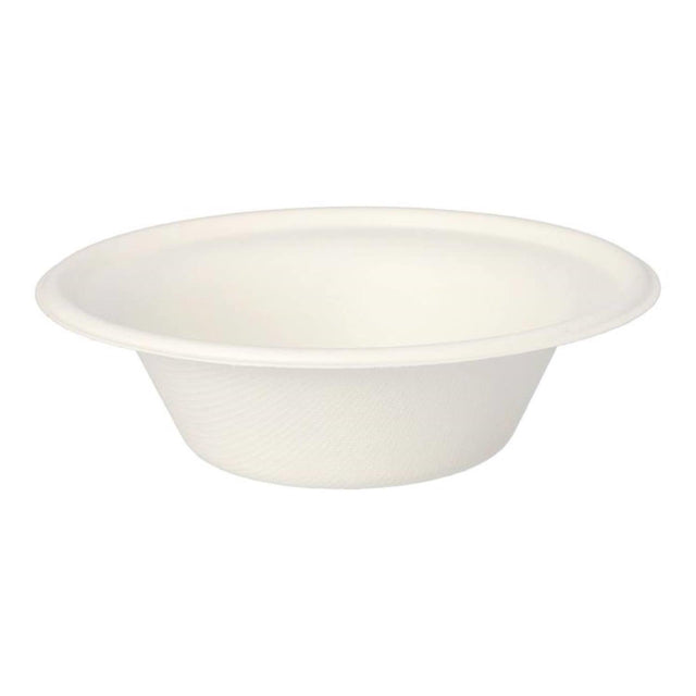 Papstar schalen suikerriet 380 ml ø15,5x4,6cm wit pak a 12 stuks