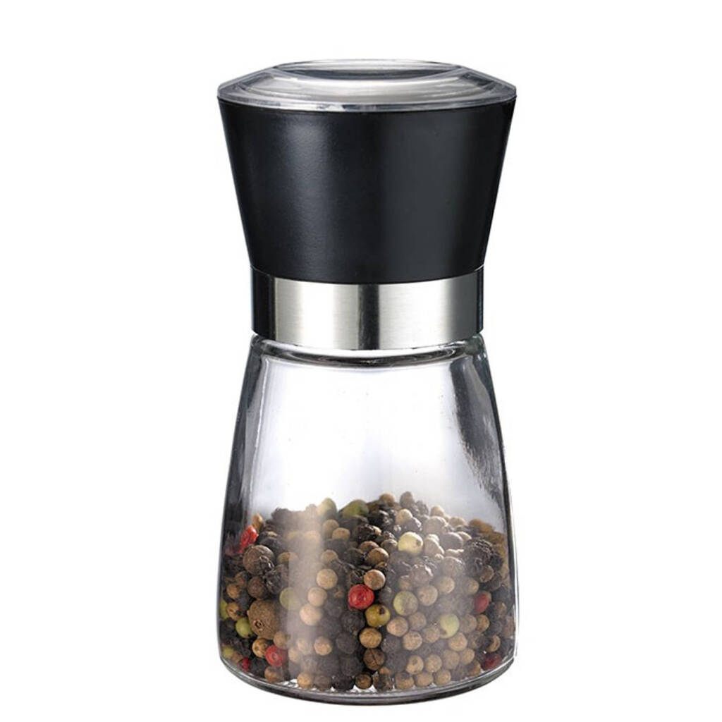 Westmark Glass Spice Mill sort gennemsigtig