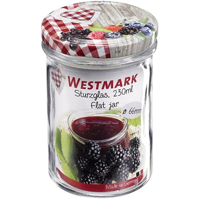 Westmark glazen jampot 230 ml 6.6 cm