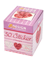 Avery Avery AV-56813 DecosTicker Box Harten 3 Designs