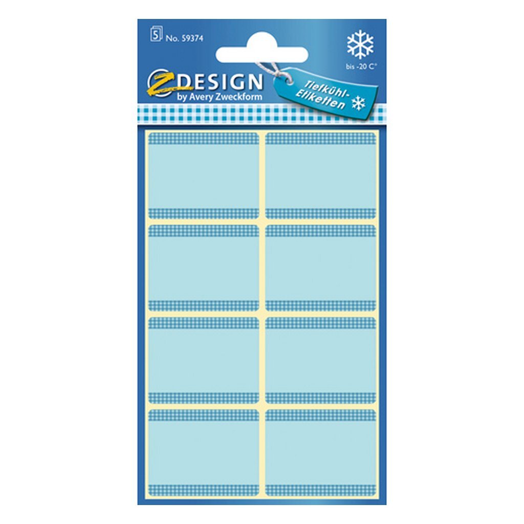 Avery Avery AV-59374 ELIMSIONES DE DESEGO Z FROZEN 36x28 mm 40 piezas azules